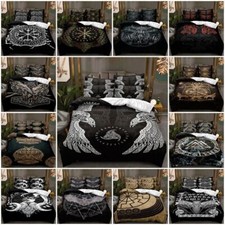 3D Viking Tattoo Bedding Set