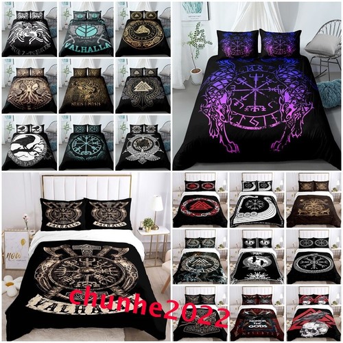 Viking mysterious raven duvet - mysterious,