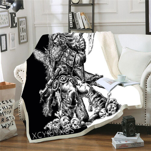 Viking warrior tattoo print - tattoo,