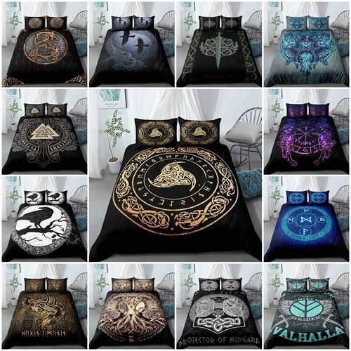 Viking mythology duvet - viking, 3d